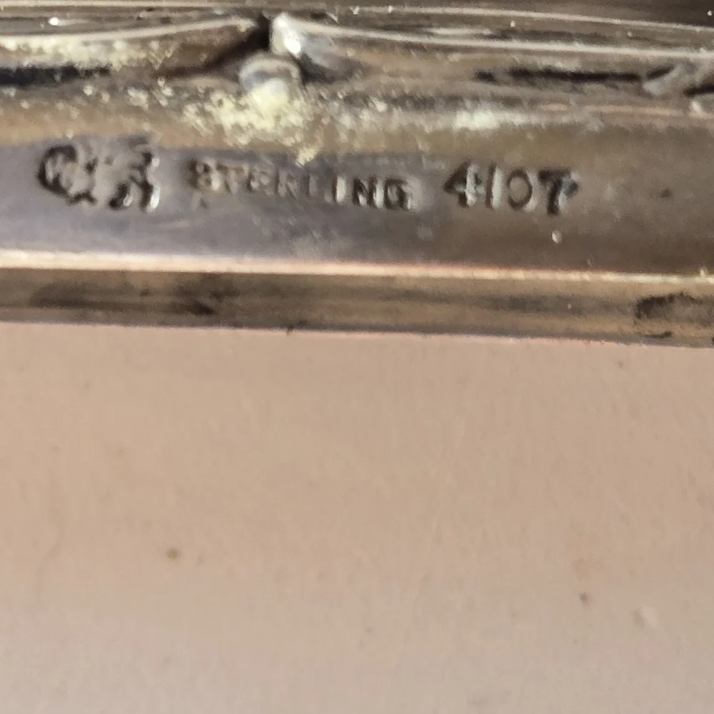 2  Antique silverArt deco  beautiful vanity nail buffers - Picture 2 of 3